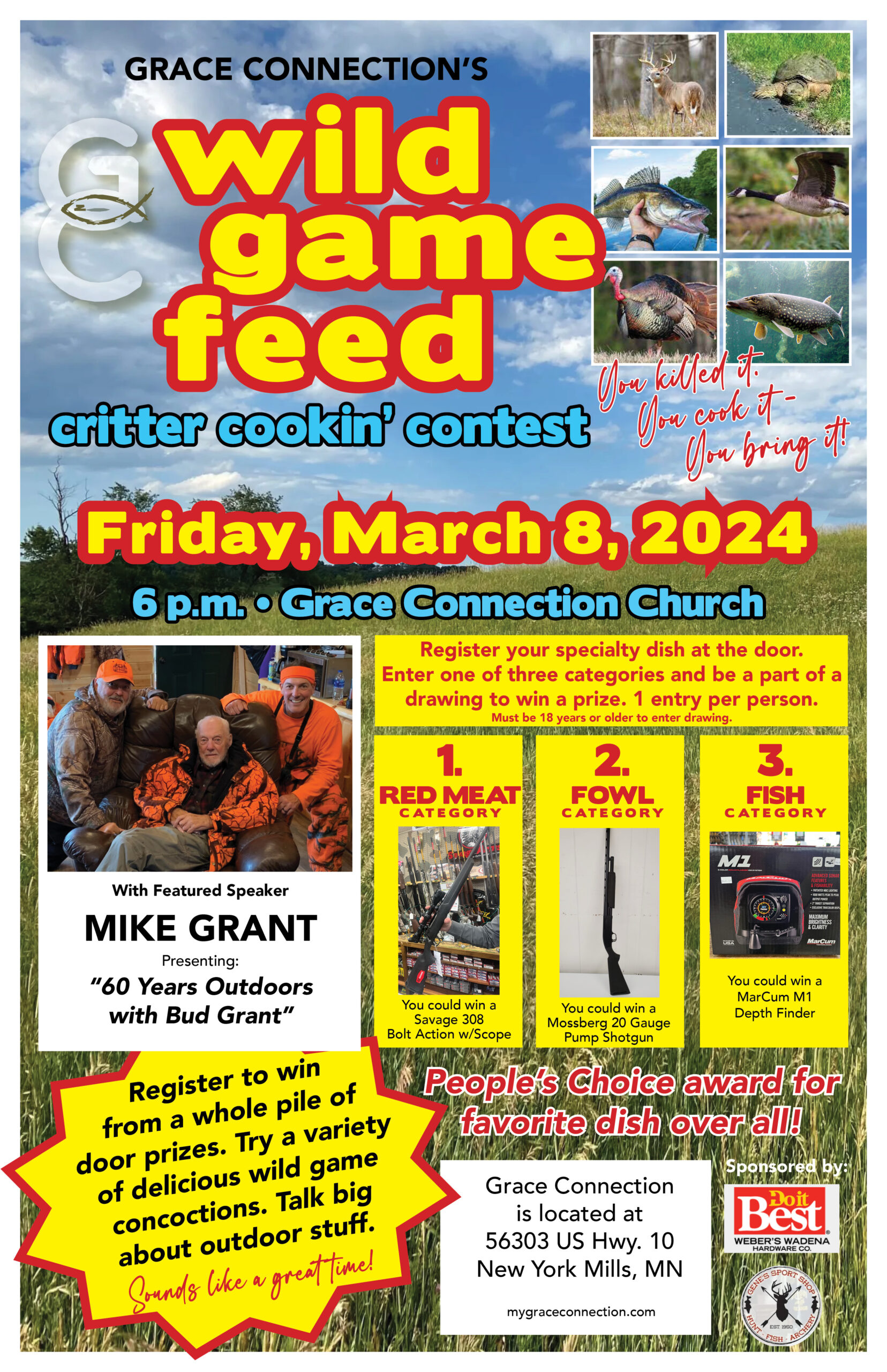 Wild Game Feed GRACE CONNECTION